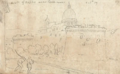 The Wall of Naples near Ponte Nuovo